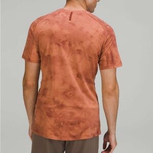 Lululemon Always Agile Short Sleeve Shirt Tidal Dye Desert Sun Date Brown